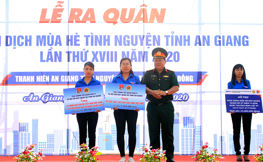 Ra quân Chiến dịch “Mùa hè tình nguyện” tỉnh An Giang lần thứ XVIII năm 2020