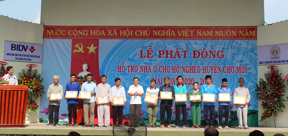 Chợ Mới phát động hỗ trợ xây nhà cho hộ nghèo giai đoạn 2020-2025