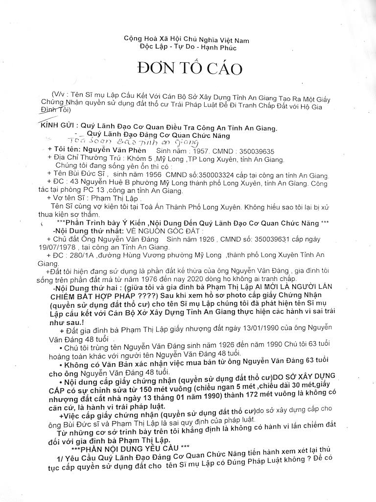 Tranh chấp quyền sử dụng đất