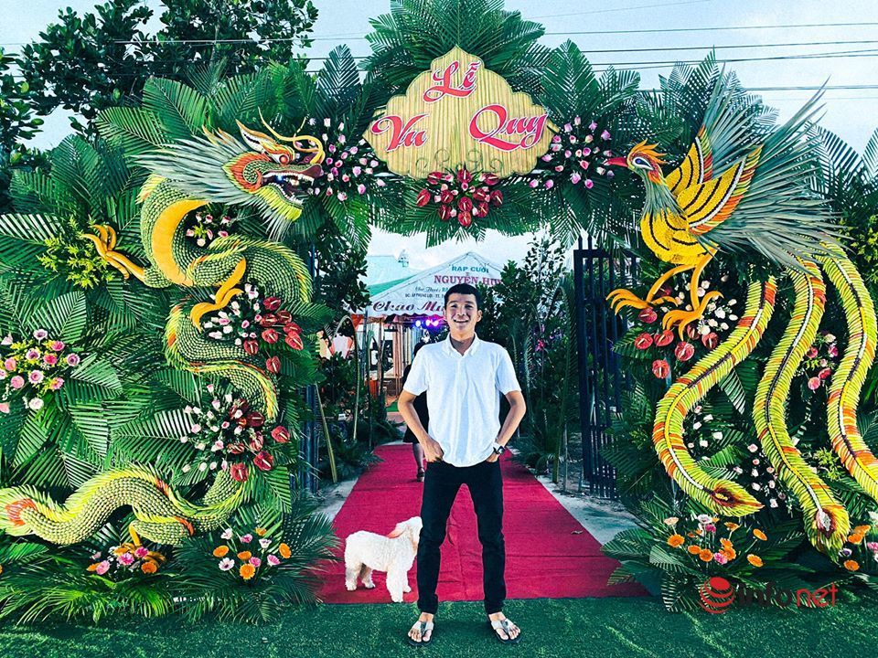 Độc đáo cổng cưới 'có 1 không 2' ở miền Tây sông nước