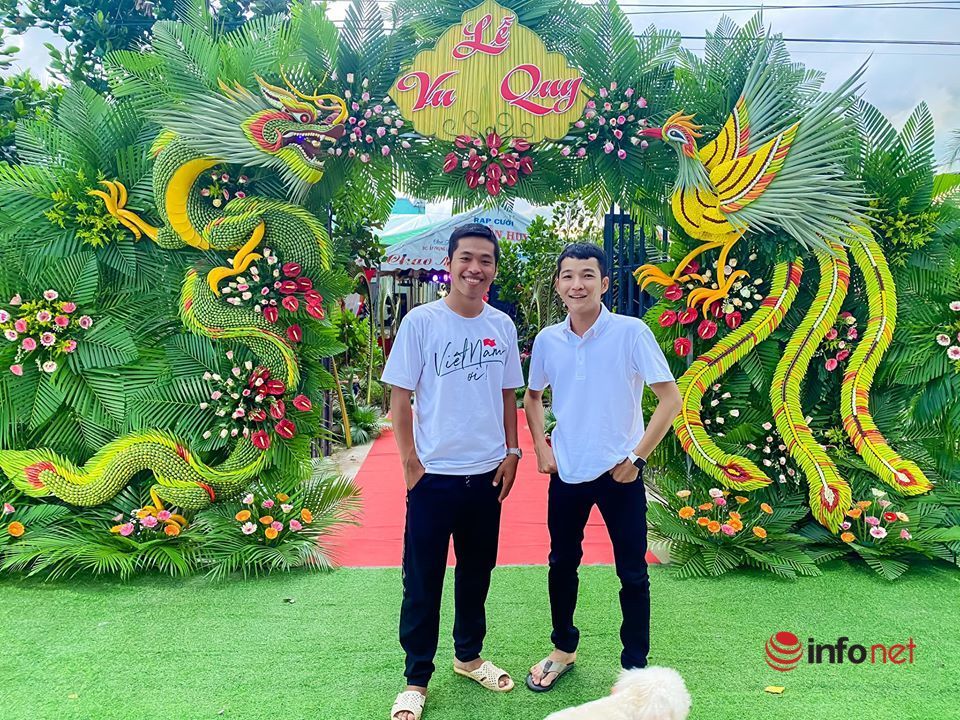 Độc đáo cổng cưới 'có 1 không 2' ở miền Tây sông nước