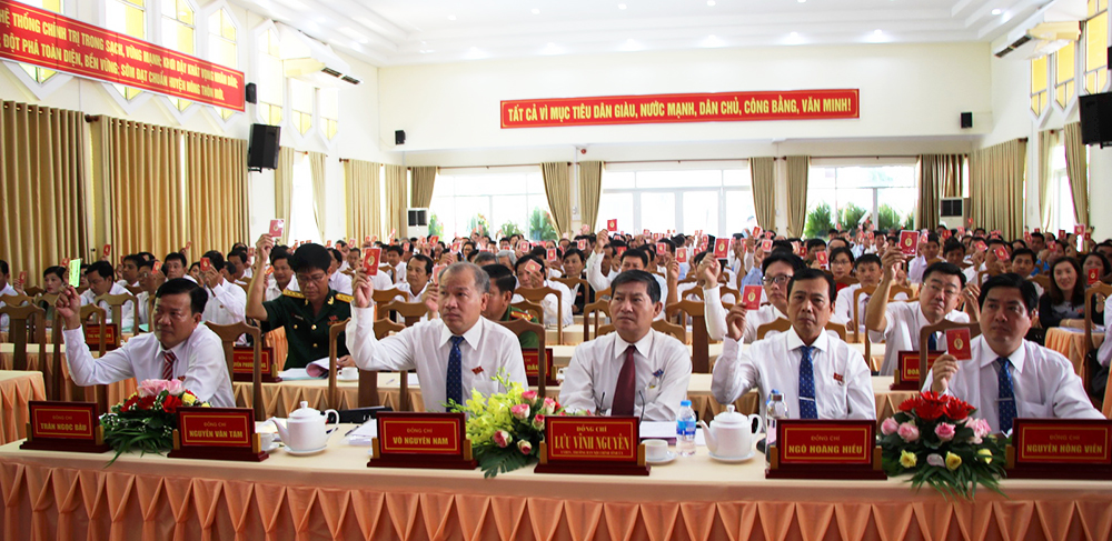 Đại hội đại biểu Đảng bộ huyện Chợ Mới lần thứ XII (nhiệm kỳ 2020 - 2025) tổ chức phiên trù bị