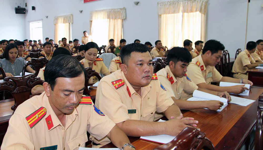 An Giang: Tập huấn các thông tư công tác nghiệp vụ lực lượng cảnh sát giao thông của Bộ Công an