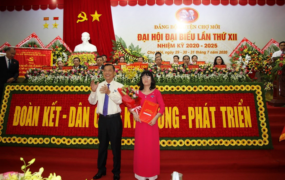 Đồng chí Võ Nguyên Nam tái đắc cử Bí thư Huyện ủy Chợ Mới khóa XII (nhiệm kỳ 2020-2025)