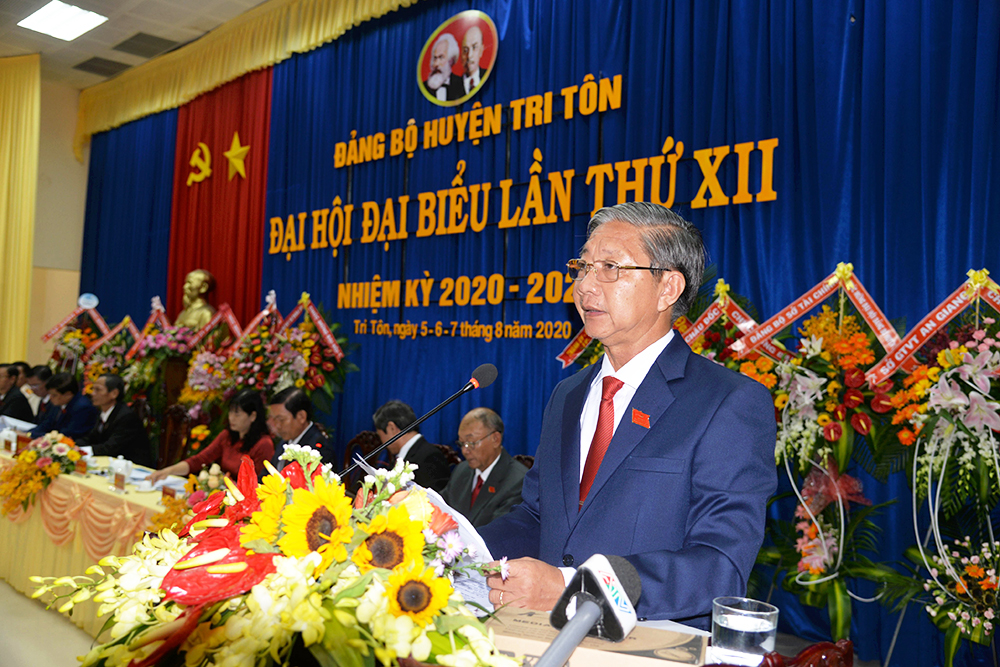 Khai mạc Đại hội đại biểu Đảng bộ huyện Tri Tôn nhiệm kỳ 2020-2025