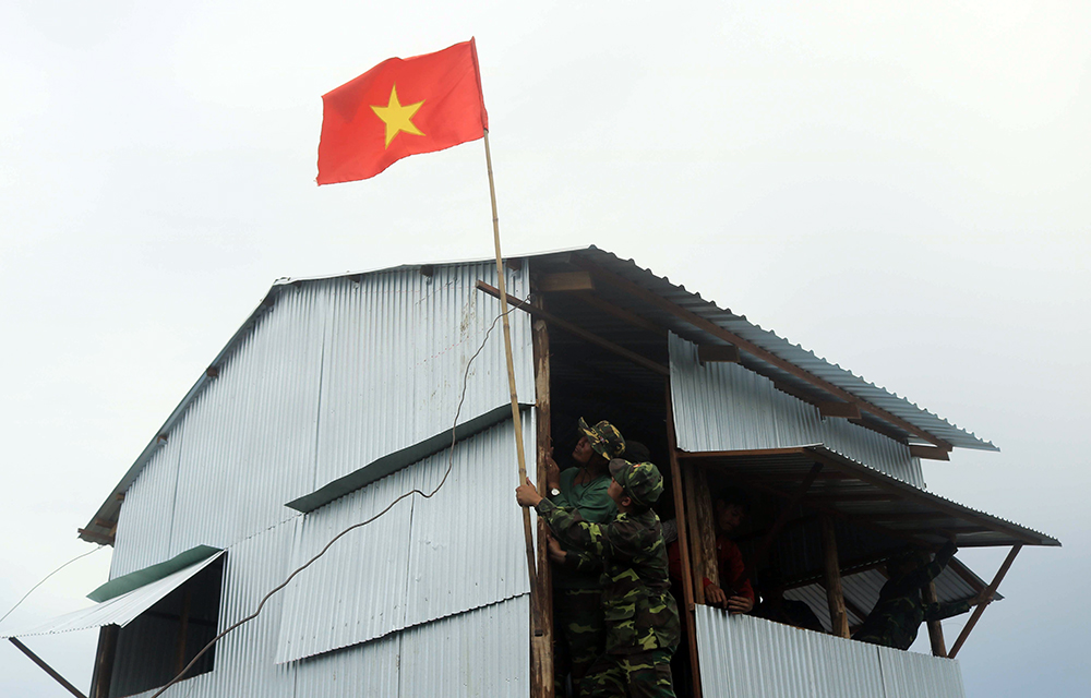 Xây dựng chốt vượt lũ mẫu trên tuyến biên giới An Giang