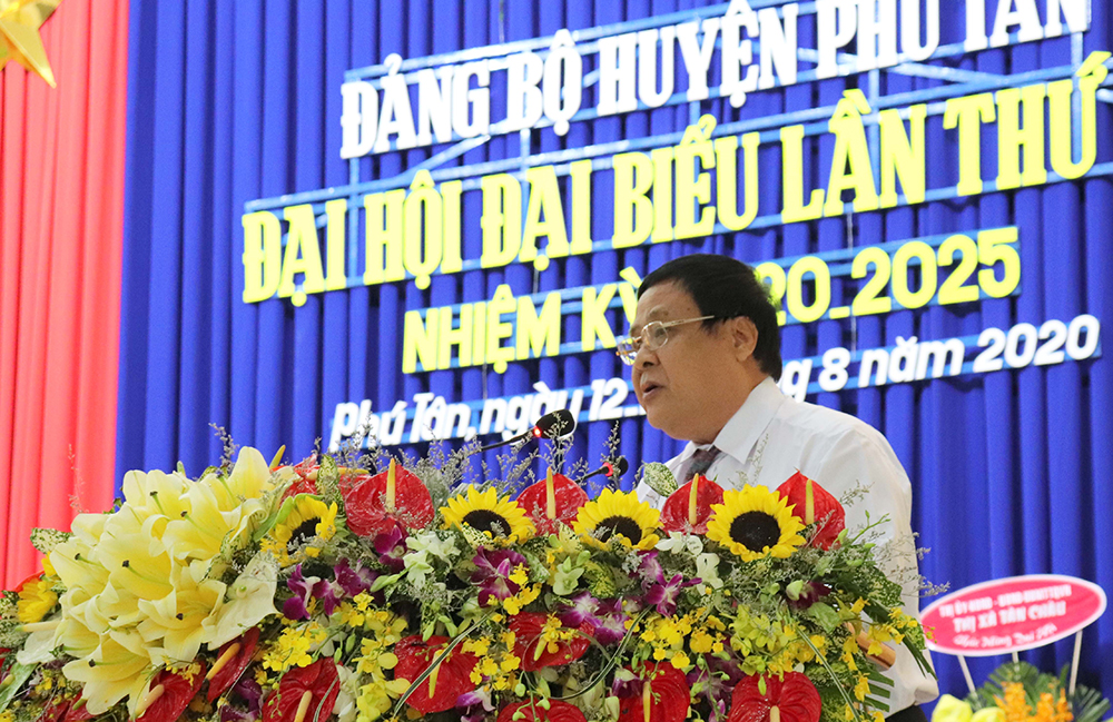 Khai mạc Đại hội Đại biểu Đảng bộ huyện Phú Tân lần thứ XII (nhiệm kỳ 2020-2025)