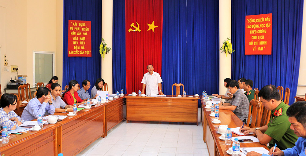 Họp Ban tổ chức Lễ kỷ niệm 132 năm ngày sinh Chủ tịch Tôn Đức Thắng