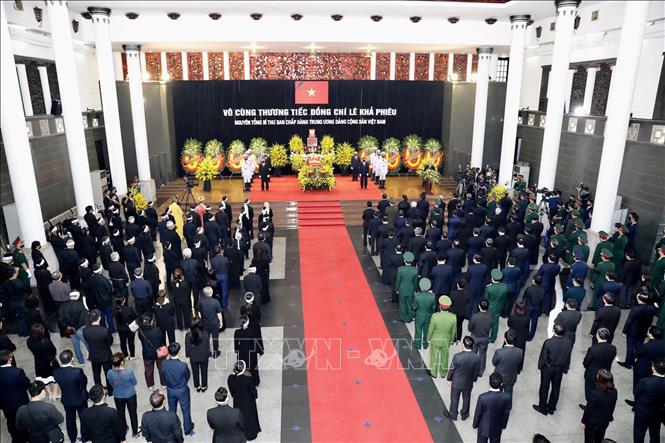 Lễ truy điệu nguyên Tổng Bí thư Lê Khả Phiêu