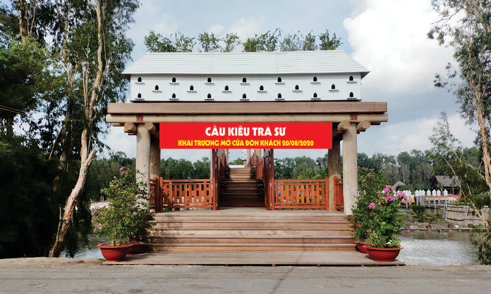 “Trình làng” siêu phẩm cầu kiều Trà Sư