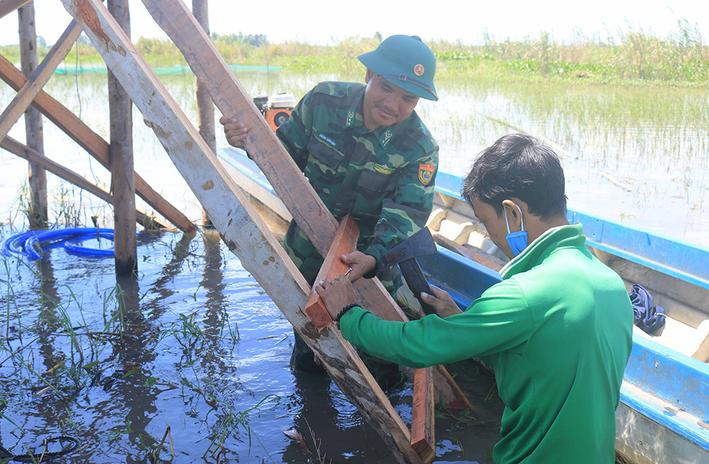 An Giang: “Thay áo” cho chốt phòng, chống dịch COVID-19