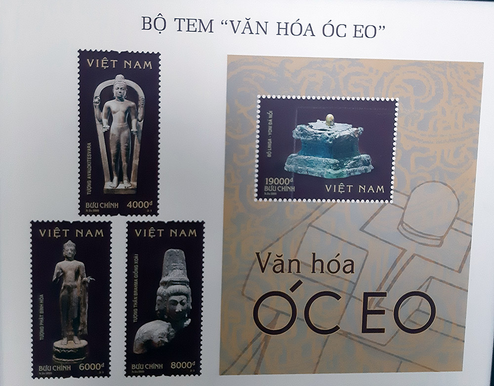Công bố phát hành bộ tem bưu chính Văn hoá Óc Eo