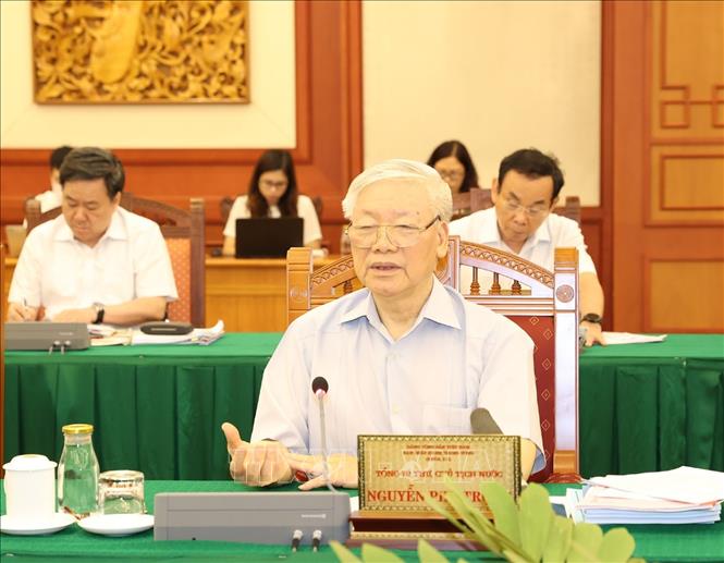 Bộ Chính trị làm việc về đại hội 10 đảng bộ trực thuộc Trung ương