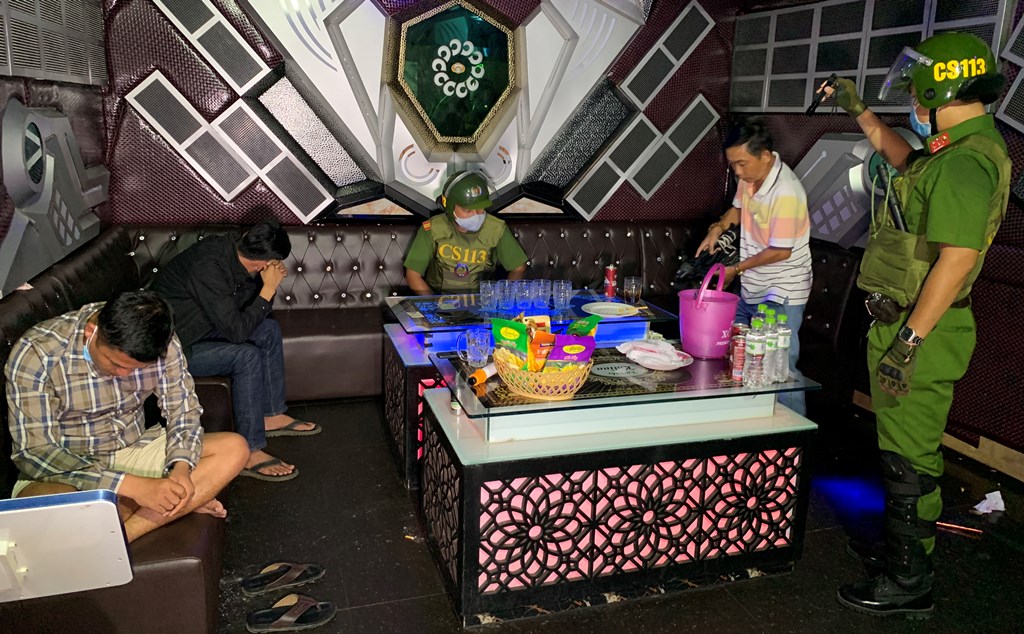 Phát hiện 7 đối tượng có mặt trong Karaoke Katina II dương tính với chất ma túy