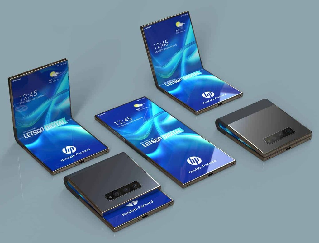 Smartphone màn hình gập HP “lộ” ảnh render đẹp hút hồn