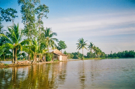 Lấy phù sa bồi bổ cho ruộng, vườn