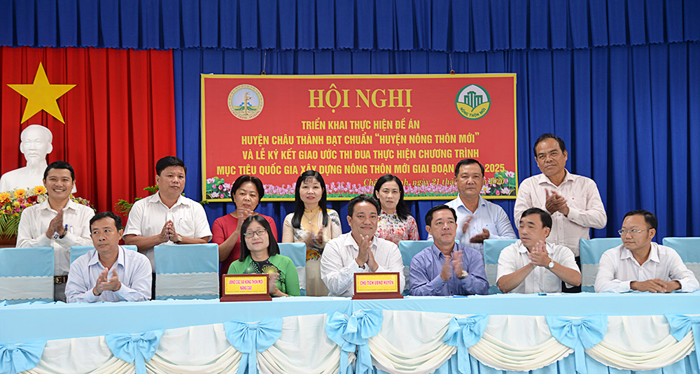 Châu Thành quyết tâm trở thành “Huyện nông thôn mới”