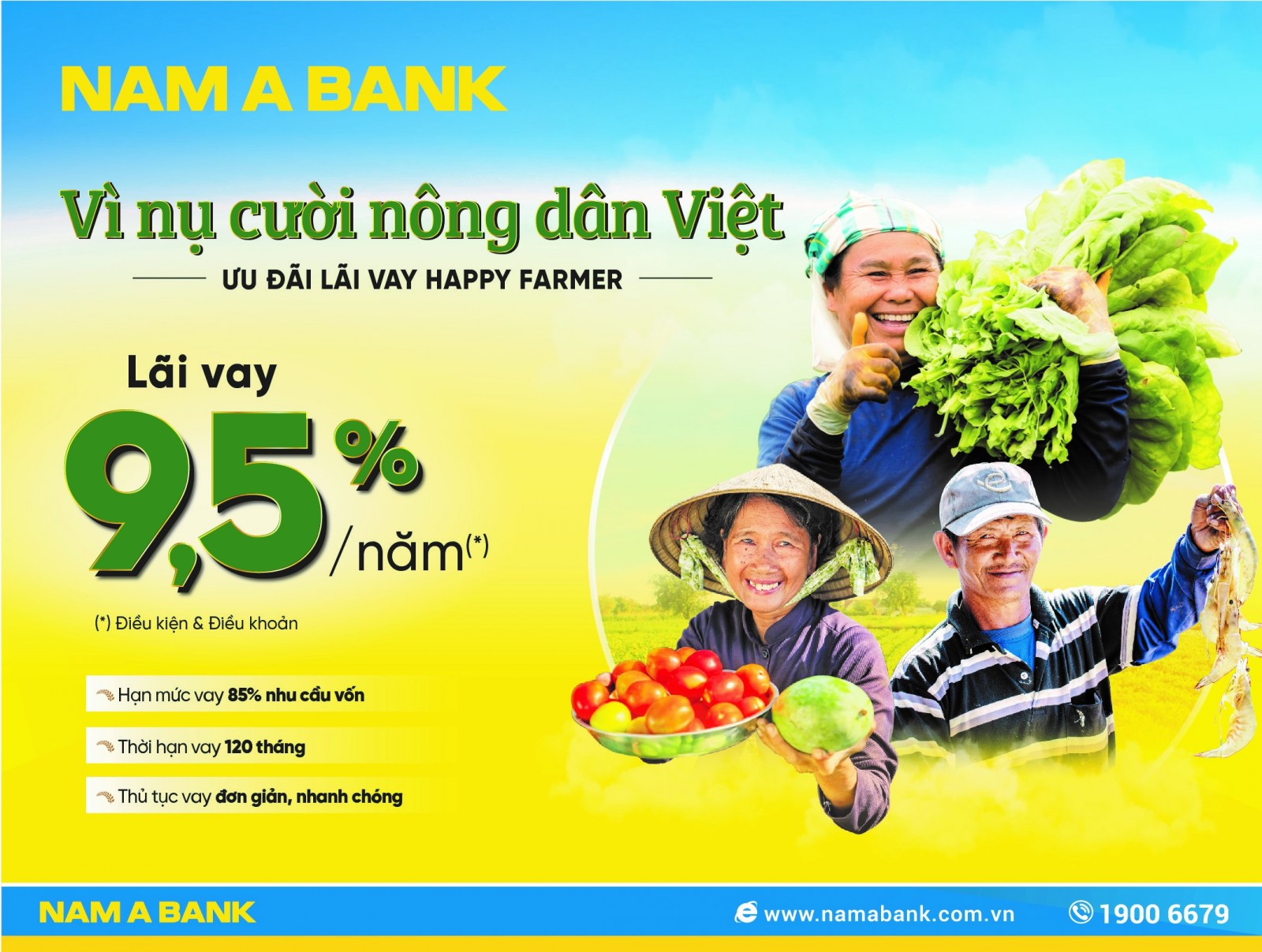 Nam A Bank dành nhiều ưu đãi cho vay nông nghiệp, nông thôn
