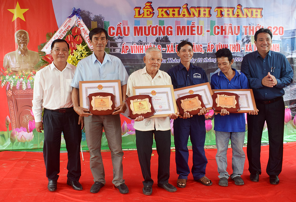 Châu Thành khánh thành công trình chào mừng Đại hội đại biểu Đảng bộ tỉnh lần thứ XI
