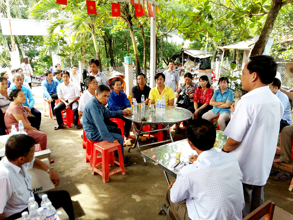 An Phú đối thoại người dân để nạo vét thông luồng sông Hậu