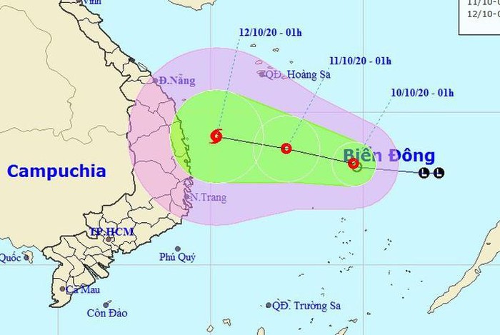 Áp thấp nhiệt đới hướng vào miền Trung, có nơi mưa đặc biệt to