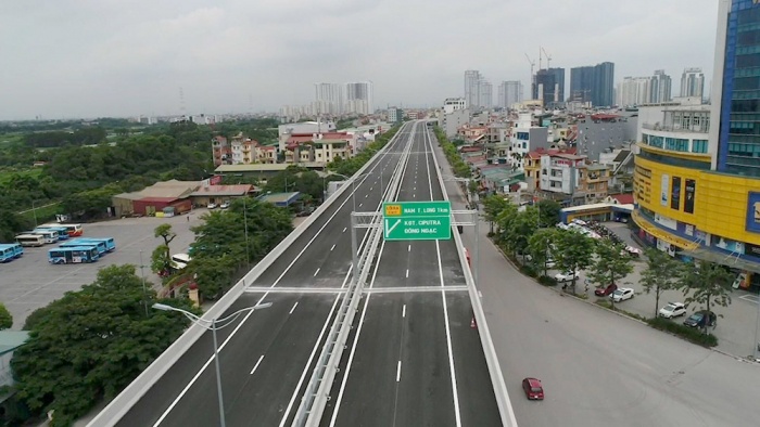 Thông xe 5,3km đường trên cao đẹp nhất Thủ đô