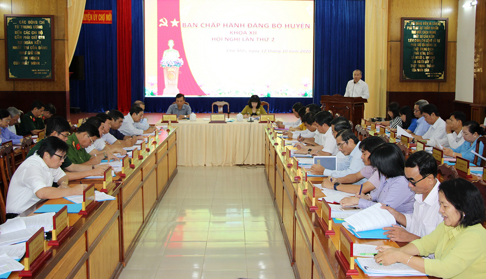 Hội nghị Ban Chấp hành Đảng bộ huyện Chợ Mới lần thứ 2