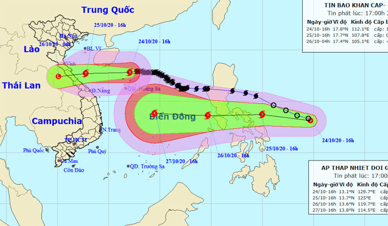 Xuất hiện áp thấp nhiệt đới mới khả năng mạnh thành bão