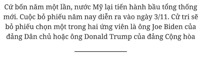 Bầu cử Tổng thống Mỹ 2020 - Những điều cần biết