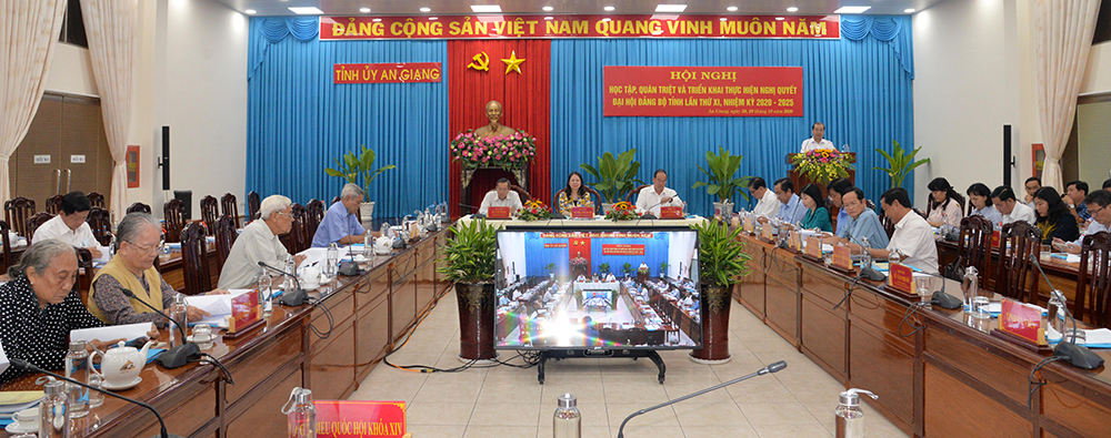 Học tập, quán triệt và triển khai thực hiện Nghị quyết Đại hội Đảng bộ tỉnh An Giang lần thứ XI (nhiệm kỳ 2020-2025)