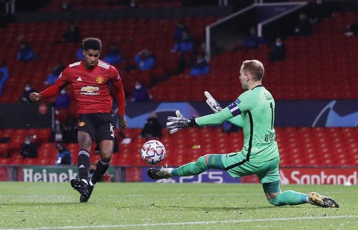 Rashford lập hat-trick vàng, Man United vùi dập 'bò đỏ' RB Leipzig