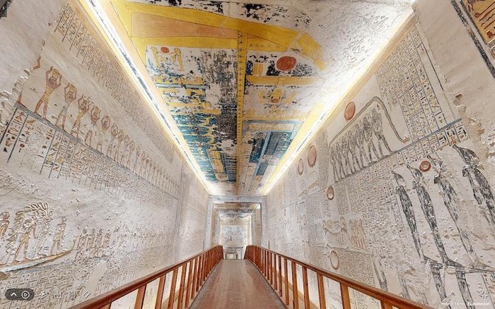 Chuyến tham quan 'ảo' đưa bạn vào trong lăng mộ của Pharaoh Ai Cập cổ đại