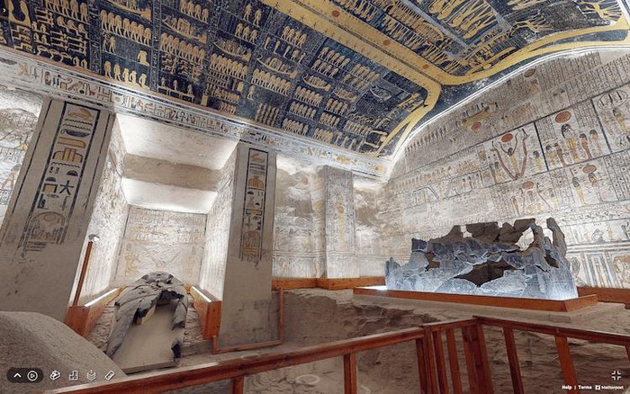 Chuyến tham quan 'ảo' đưa bạn vào trong lăng mộ của Pharaoh Ai Cập cổ đại