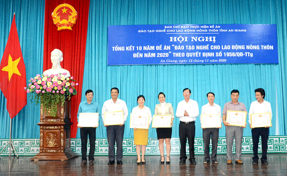 An Giang tổng kết 10 năm thực hiện Đề án đào tạo nghề lao động nông thôn