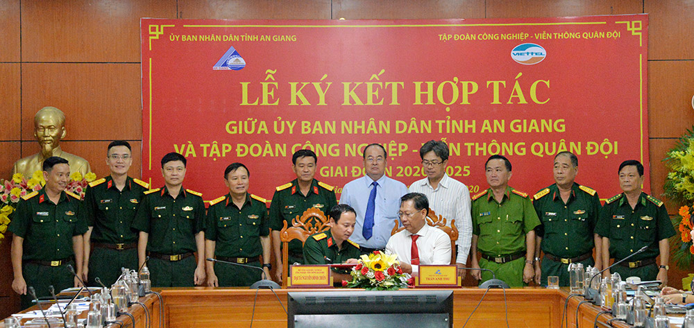 UBND tỉnh An Giang và Tập đoàn Công nghiệp - Viễn thông Quân đội ký kết Biên bản ghi nhớ hợp tác trong lĩnh vực Viễn thông – Công nghệ thông tin giai đoạn 2020 – 2025