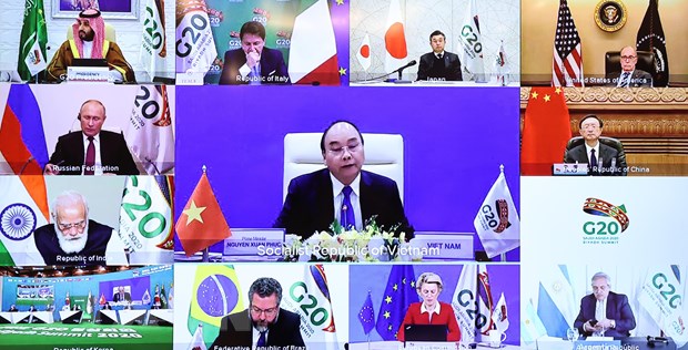 Thủ tướng Nguyễn Xuân Phúc dự Hội nghị thượng đỉnh G20 trực tuyến