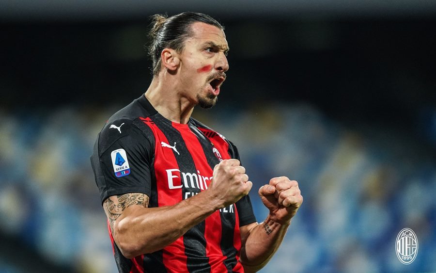 "Ông già" Ibrahimovic lập cú đúp, Milan đòi lại ngôi đầu