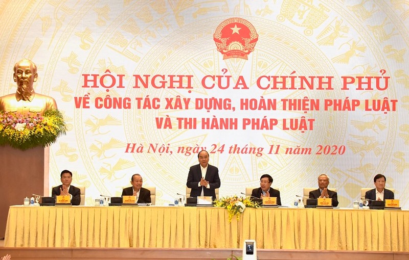 Thủ tướng chủ trì Hội nghị về công tác xây dựng, hoàn thiện pháp luật và thi hành pháp luật