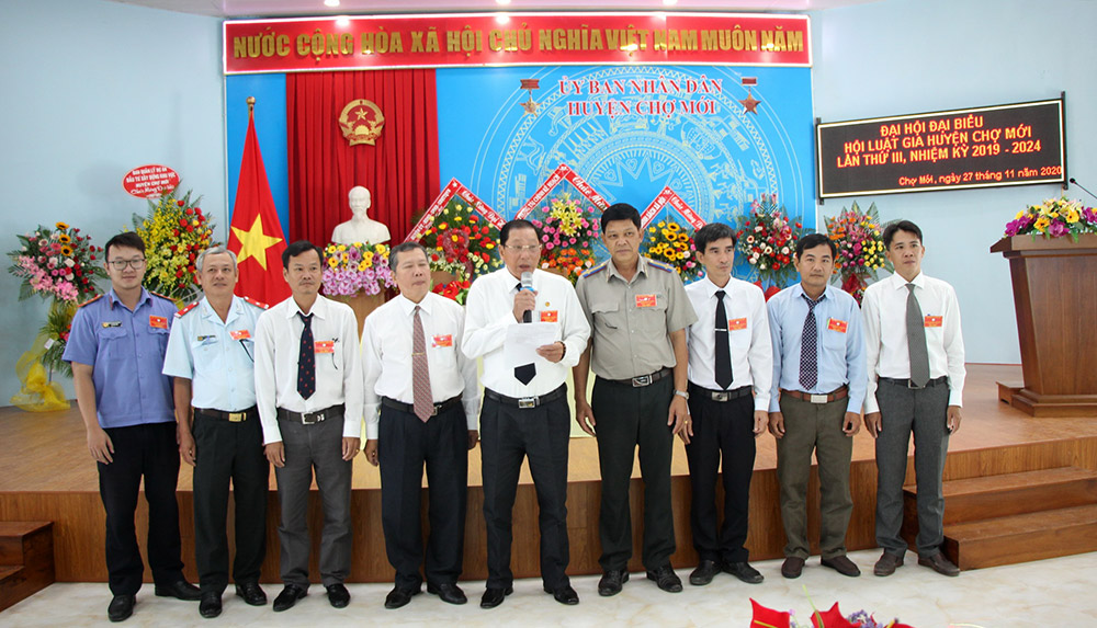 Ông Đặng Văn Tâm tái đắc cử Chủ tịch Hội Luật gia huyện Chợ Mới
