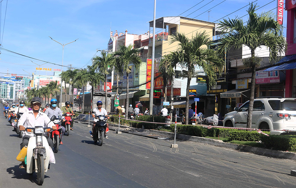 Đề nghị đảm bảo an toàn cho người và phương tiện lưu thông khi sửa chữa Quốc lộ 91