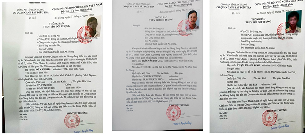 Liên quan vụ vận chuyển 51kg vàng 9999 qua biên giới An Giang: Truy nã đặc biệt nguy hiểm 5 đối tượng và đồng loạt khám xét 15 địa điểm