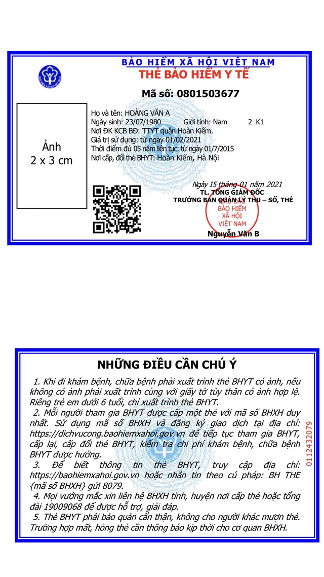 Trên 85 triệu người sẽ sử dụng mẫu thẻ BHYT mới từ tháng 4-2021