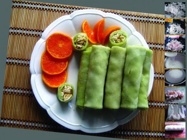 Ngọt ngào hương vị các món bánh màu xanh lá dứa của miền Tây