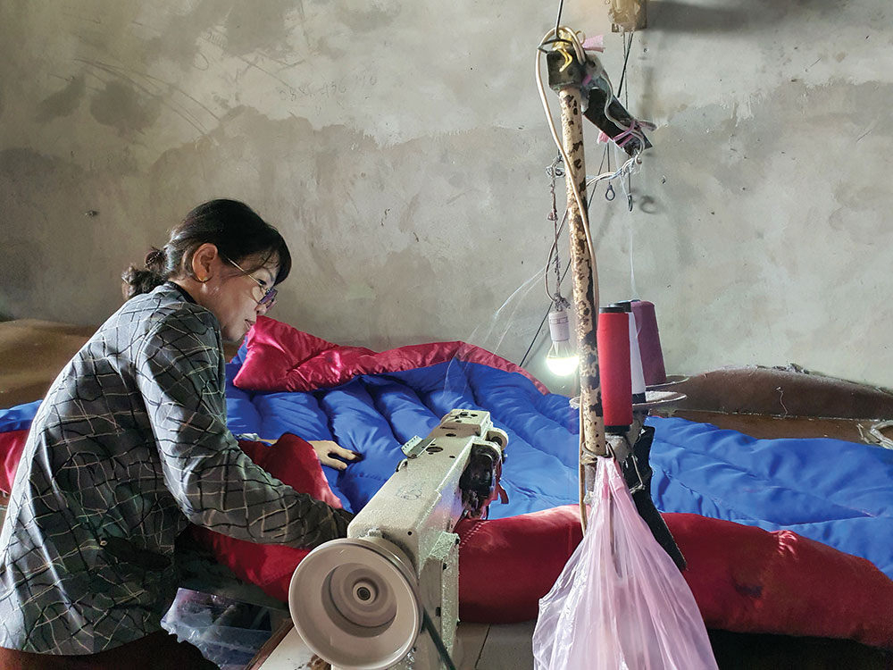 Làng nghề mùng, mền Bình Hòa nhộn nhịp chuẩn bị thị trường Tết