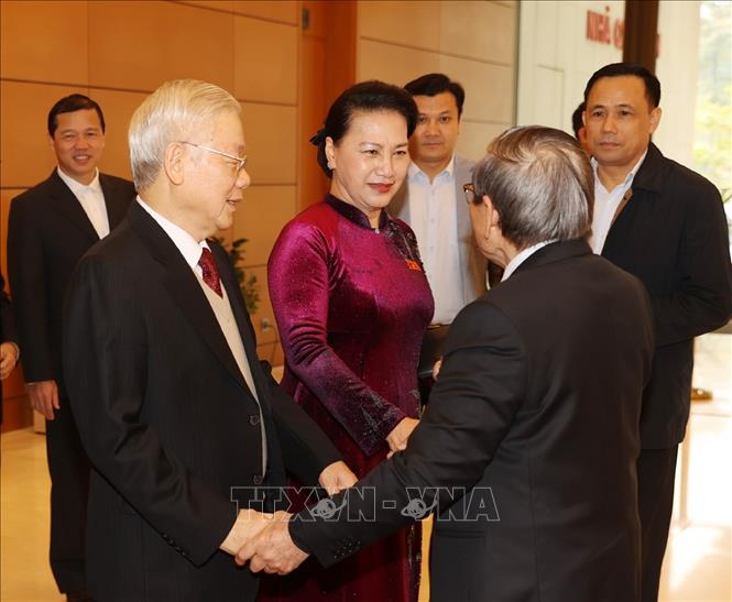 Tổng Bí thư, Chủ tịch nước dự gặp mặt các thế hệ đại biểu Quốc hội