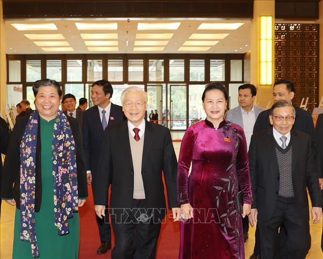 Tổng Bí thư, Chủ tịch nước dự gặp mặt các thế hệ đại biểu Quốc hội