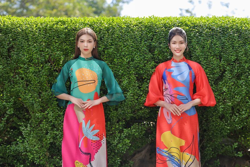 Á hậu Phương Anh, Ngọc Thảo rạng rỡ, yêu kiều trong tà áo dài cách tân
