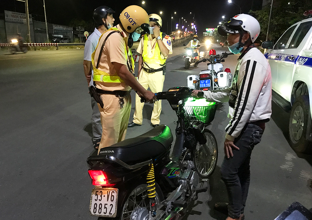 An Giang: Ra quân xử lý các phương tiện vi phạm trật tự an toàn giao thông