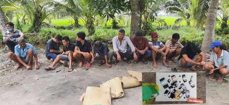 Truy bắt hàng chục con bạc tại Vũng Liêm