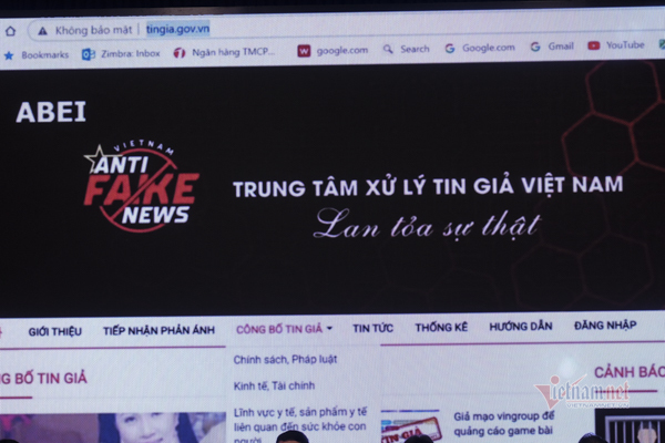 Ra mắt trung tâm xử lý tin giả Việt Nam